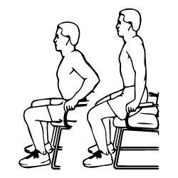 Sit tall on your chair, feet flat on the floor, without leaning into your chair back.relax your chin down toward your chest and hold. Orthopedic Exercises | St. Mark's Hospital