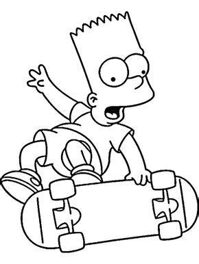 El dibujo bart de los simpson para colorear. Dibujos para Colorear Los Simpsons 29 | Simpsons drawings ...