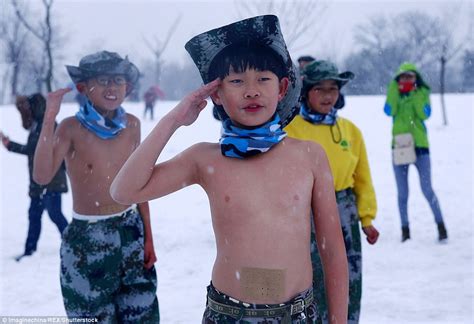 In the 1980s and 90s, boot camps became a popular option for desperate parents of out of control teens. Chinese children made to train at boot camp in blizzard ...