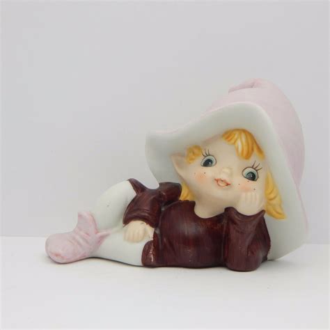 Home designing blog magazine covering architecture, cool products! Vintage Collectible Figurine Pixie Elf Pink HOMCO Home ...