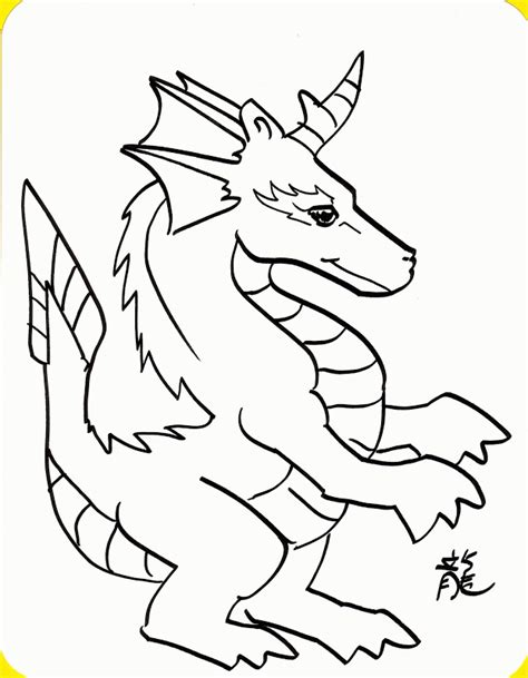 Check spelling or type a new query. Dragon Outline Drawing - Coloring Home