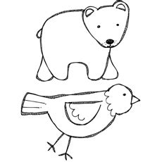 This adorable coloring sheet features two polar bear cubs playing while the mommy (or daddy) bear watches. Eric Carle Coloring Pages - Free Printables - MomJunction