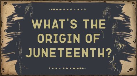 Juneteenth is the celebration of black history and their fight against racism. What Is The Origin Of Juneteenth? - YouTube