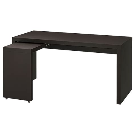 Petra lift top coffee table alternate. MALM Desk with pull-out panel - black-brown - IKEA