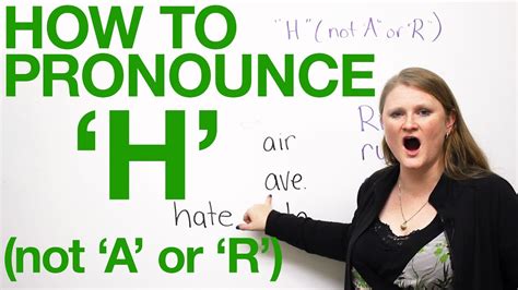 The right pronunciation of mauritania. "H"在英文裡到底怎麼發音呢？不是"A"也不是"R"喔! How to pronounce 'H' in ...