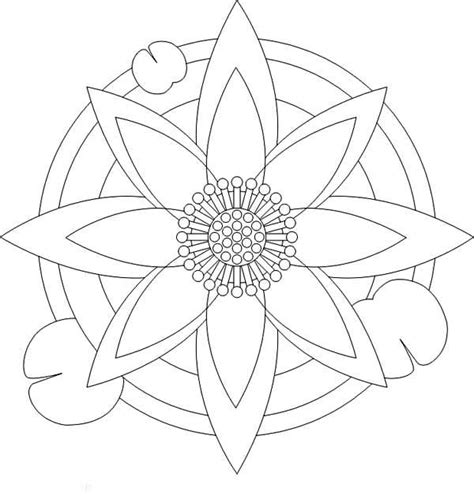 August flower garden coloring page. Lotus Flower Devian Art Coloring Page : Kids Play Color in ...