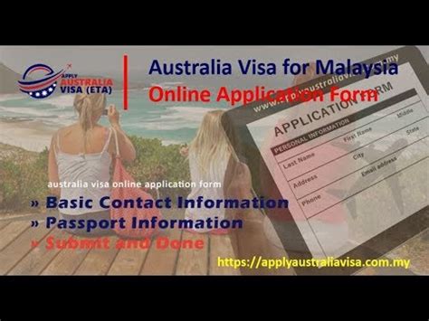 Although you can apply for eta anytime, we strongly suggest you to apply for an eta as soon as you have decided to travel australia. Australia Visa Malaysia Online Application Form - YouTube