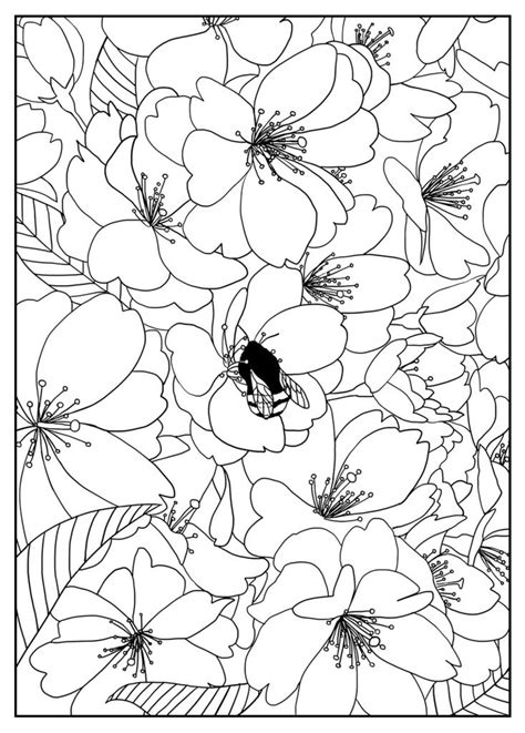 A narcissus with a bug. Free Printable Flower Coloring Pages For Kids - Best ...