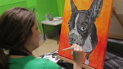 Our live instructor walks everyone in your group through the process of bringing your portrait to life. Paint Your Pet Party - YouTube