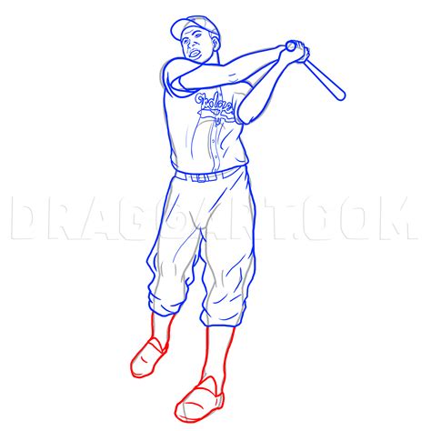 Next, you just need two circles for eyes and a little rainbow shaped mouth. Drawing Printout: How To Draw Jackie Robinson, Jackie Robinson