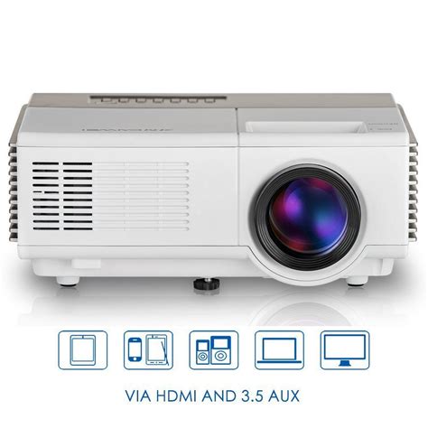 Each of these projectors is totally portable and can broadcast to extensive screen sizes, making them awesome additions to movie night. EUG LED Mini Projector, Portable Pico Small Handy Pocket ...