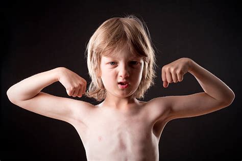 They love their belly shirts, and they have about 30 pair each. Little Boys Bicep Flexing Muscles Human Muscle Pictures ...