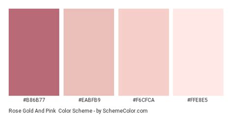 Pencampuran warna yang bersumber dari pigmen model warna. Rose Gold And Pink Color Scheme » Pink » SchemeColor.com