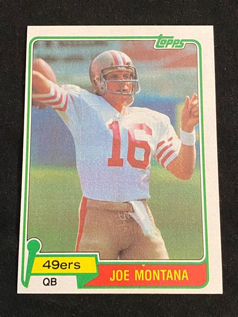 Maybe you would like to learn more about one of these? Lot - (NM) 1981 Topps Joe Montana Rookie #216 Football Card - HOF - San Francisco Giants
