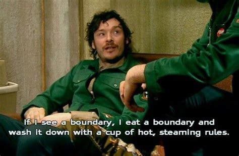 The mighty boosh is a british comedy troupe featuring comedians julian barratt and noel fielding. Edgy character? You're as edgy as a satsuma. (With images) | The mighty boosh, Tv funny, British ...