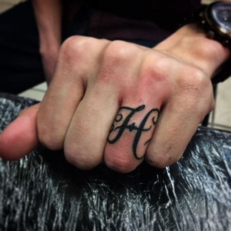 Finger tattoos are becoming popular for men and women. ronak:h-wedding-tattoo-ring-tattoo-finger-tattoo-lettering ...