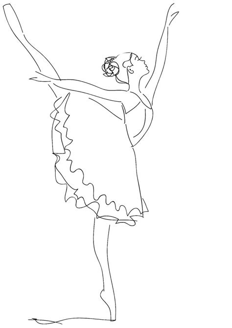 Sports and adventure coloring book. Ballet Position Coloring Pages | Ballerina coloring pages ...