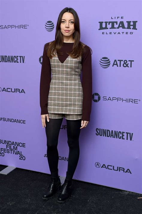 It just happened, she told the publication. Aubrey Plaza Attends the Black Bear Premiere During 2020 ...