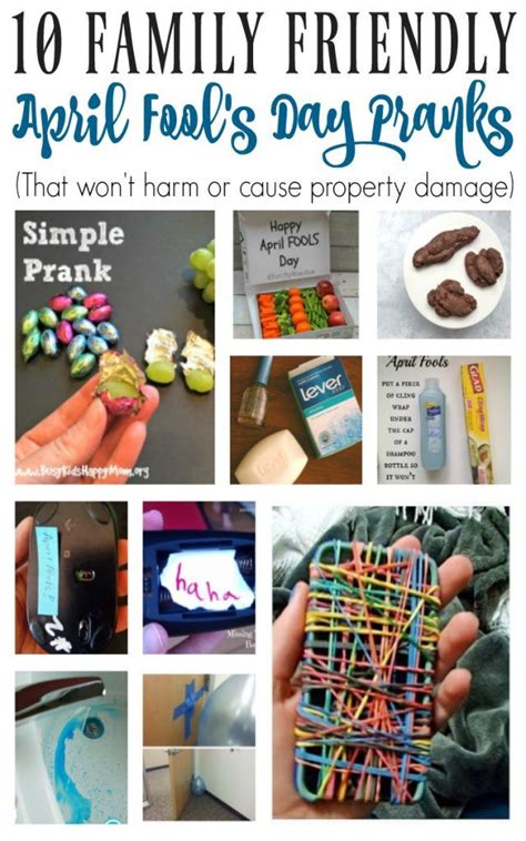 Avoid cruel practical jokes that cause embarrassment, anger or property damage and end in punishment for you. 10 Family Friendly April Fool's Day Pranks - Fun with the ...