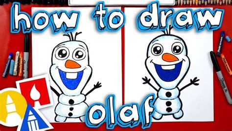 My mind wasn't working that day. How To Draw Olaf | Art For Kids Hub