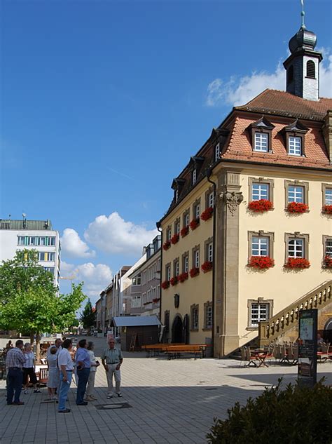 3 types of neckarsulm map. Rathaus in Neckarsulm