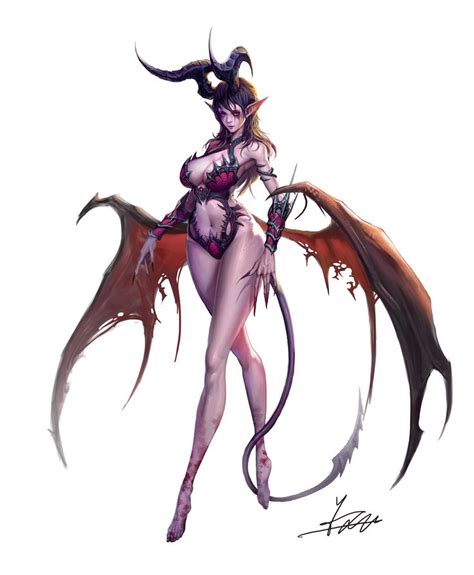 It has really nice graphics. Succubus Queen, 재문 윤 | Fantasy demon, Concept art ...