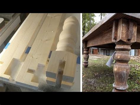 Likely all you will have to do is retighten them and your table will feel like new! First Time Making Castle Joints on a Coffee Table - YouTube