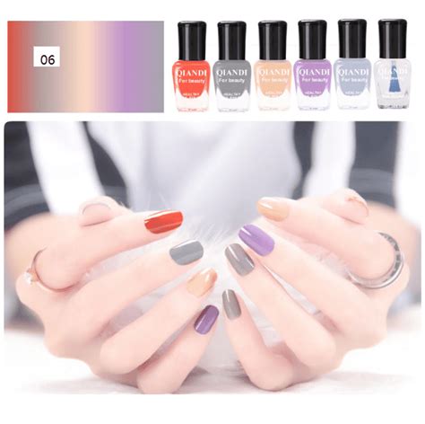 It took me such a long time to review it on crazy nailzz, but we did it. Qiandi 6pcs Water-Based Peel-off Nail Polish Set - #206 ...
