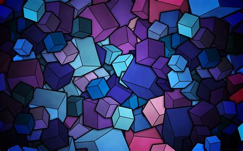 Here are only the best cute 3d wallpapers. Colorful cubes - Phone wallpapers