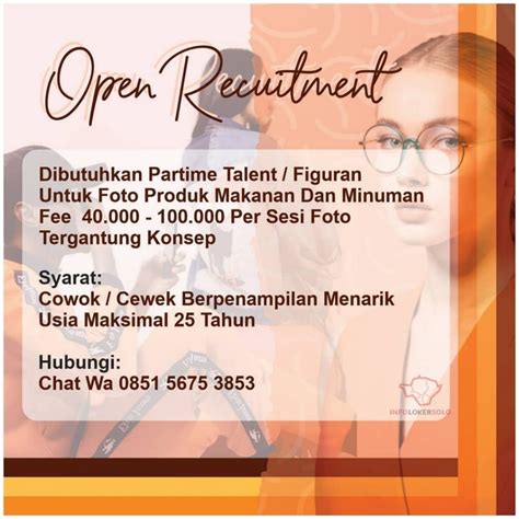 Informasi lowongan pekerjaan untuk wilayah jateng / diy dan solo raya. Lowongan Kerja Talent Foto Produk di Solo - INFO LOKER SOLO