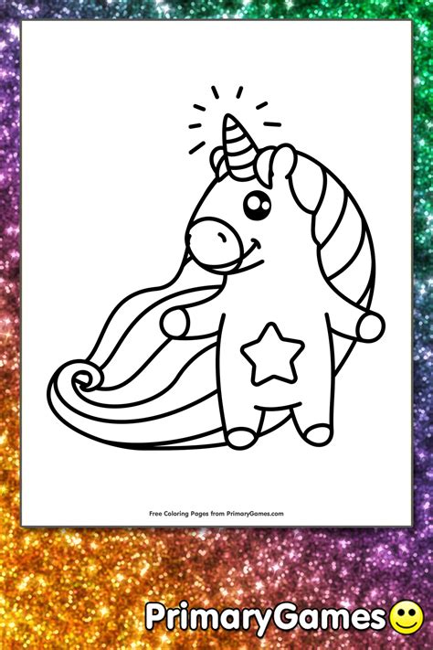 Let your child color his personal unicorn and go on a magical journey! Pin on Coloring Pages