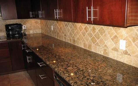 Check spelling or type a new query. Baltic brown granite countertops with light tan backsplash ...