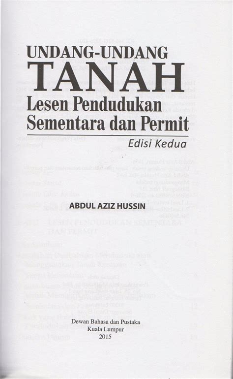 ديوان بهاس دان ڤوستاک ), atau nama asalnya balai pustaka ialah sebuah jabatan kerajaan malaysia yang ditubuhkan pada 22 jun 1956 untuk menggerak dan memartabatkan bahasa melayu sebagai bahasa kebangsaan. EDU-kasi: Undang-undang Tanah: Lesen Pendudukan Sementara ...