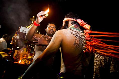 Simply look for the bus with the paper signage stuck to its window that says 'batu caves' or 'thaipusam'. Thaipusam, Batu Caves, Malaysia, by Dominic Blewett