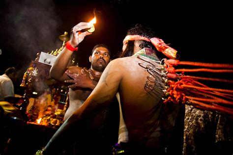 The crowd at the batu caves looked as big as in previous years despite worries about the coronavirus virus, and only a handful of people were wearing protective masks. Thaipusam, Batu Caves, Malaysia, by Dominic Blewett