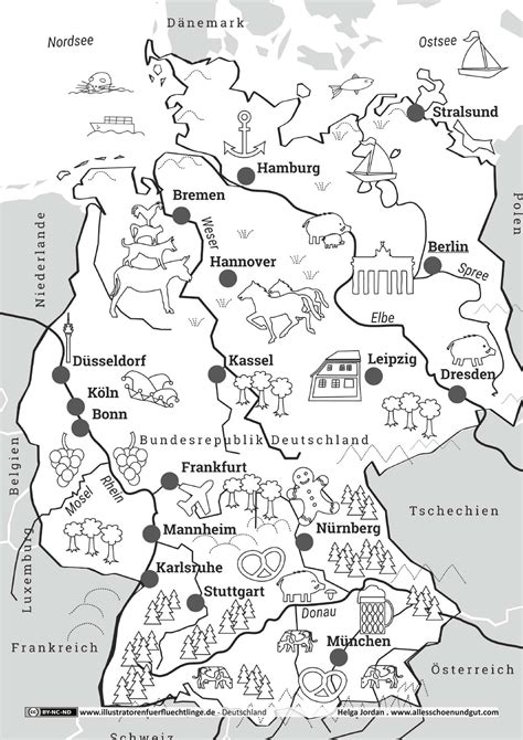 Für personen mit wohnsitz und bestehenden aufenthaltsrecht in deutschland. Stumme Deutschlandkarte Zum Ausdrucken
