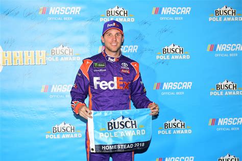 The nascar cup series is the most popular form of sports in the united states. Denny Hamlin robs championship drivers of Homestead pole ...