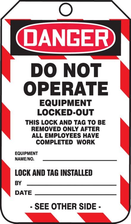 Before you dig into the information about lockout tagout and hazardous energy control below, feel free to check out our short sample video that demonstrates a few highlights of our online safety and health. Do Not Operate Lockout-Tagout OSHA Danger Safety Tag MDT241