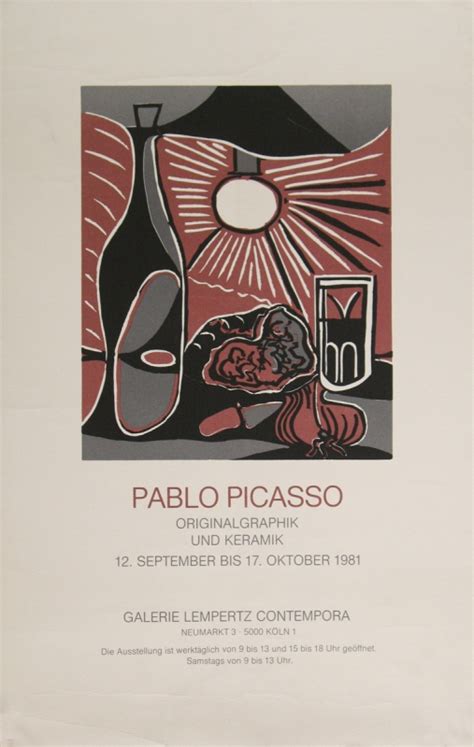 Wie viele werke hat er insgesamt gemacht? Picasso, Pablo - 1981 - Galerie Lempertz Contempora