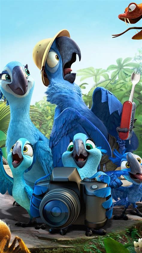 Рио птицы против обезьян rio:fans. 1080x1920 Rio 2 Movie HD Iphone 7,6s,6 Plus, Pixel xl ,One ...