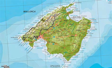 Compartir cualquier lugar, encuentra tu ubicación, el clima, la regla, las regiones y las ciudades de listas de marcado de capital y en los centros administrativos; SISÈ CP S'Albufera: MAPA FÍSIC MALLORCA
