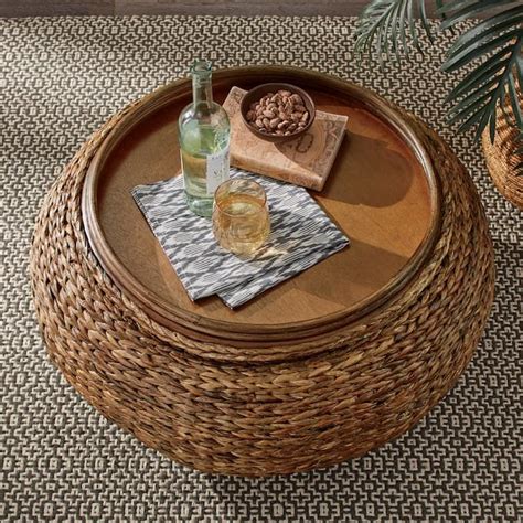 $ 6,747.75 32 waterfall lucite coffee table. Abrielle Seagrass Storage Coffee Table in 2020 | Coffee ...