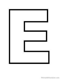 Download letter e images and photos. Image result for stencil alphabet e outline | Free printable alphabet ...