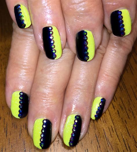 Check spelling or type a new query. m-everham nails • 08/25/18 - Neon Yellow and Black Color ...