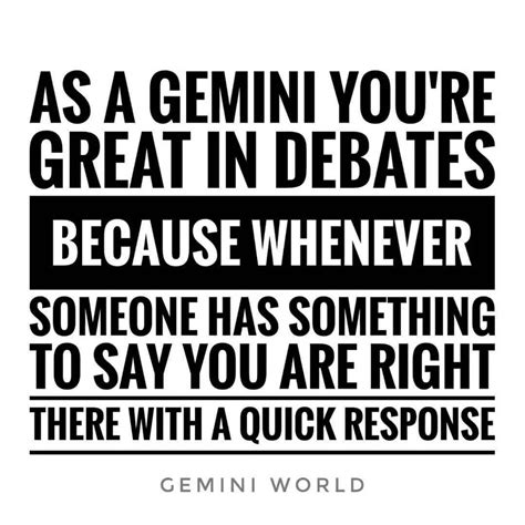 There are already 1 enthralling, inspiring and awesome images tagged with gemini quotes. @gemini.world | #Gemini #GeminiWorld | Horoscope gemini ...