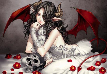 Cool selection of devil desktop wallpapers and mobile backgrounds. Lady Devil - Other & Anime Background Wallpapers on ...