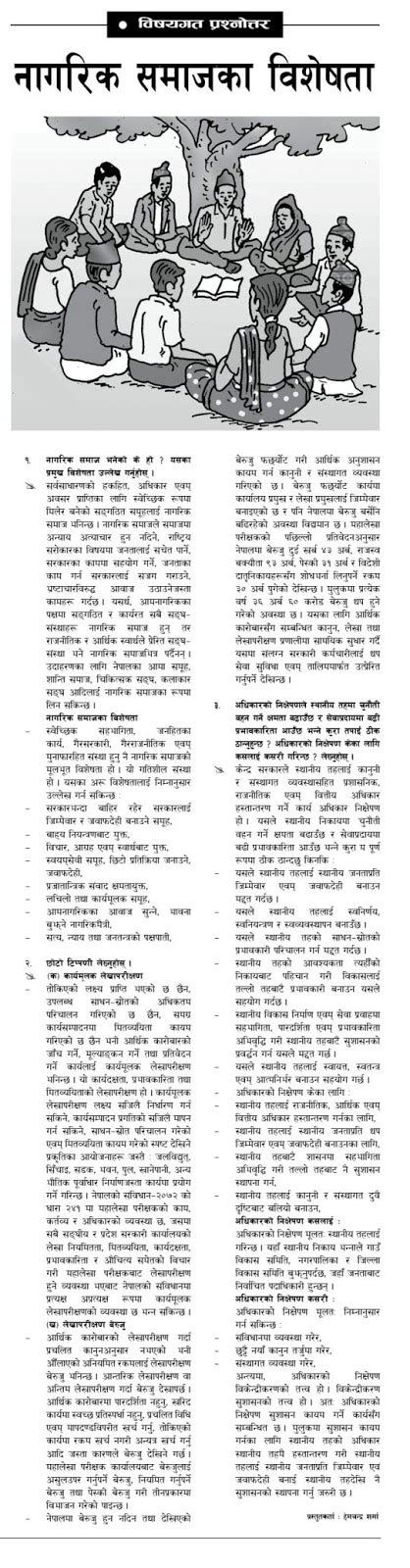 Lok Sewa Aayog Reading Materials-85, 2 Poush 2076, Gorkhapatra