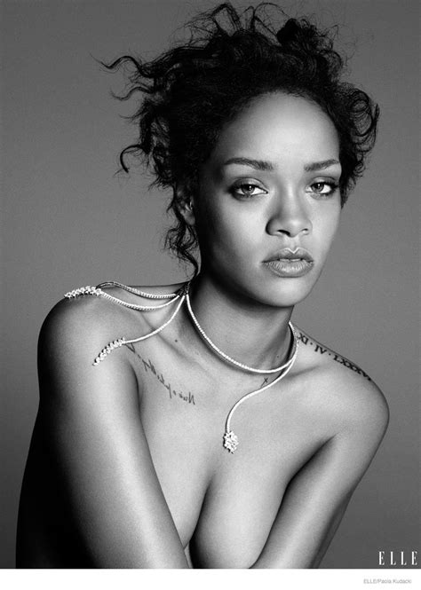 A true pop icon, robyn rihanna fenty is a singer, actress, and businesswoman from saint michael, barbados. Rihanna Shows Off Her Modeling Side In Elle December 2014 ...