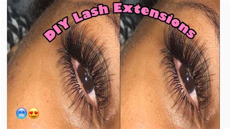 Light and soft to create na. DIY Lash Extensions At Home - YouTube