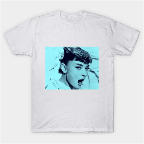 High quality audrey hepburn gifts and merchandise. blue audrey hepburn - Audrey Hepburn - T-Shirt | TeePublic